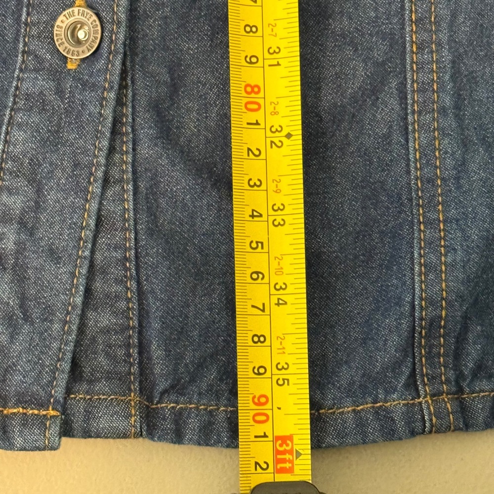 Frye Denim Shirt Dress Womens Medium Blue Excellent Button‎ Front Long Sleeve - Picture 9 of 9